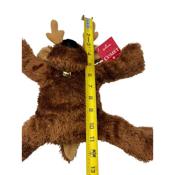 Hallmark Comet Reindeer Plush Toy Christmas Stuffed Animal Brown Tan Fuzzy Soft - Picture 11 of 15